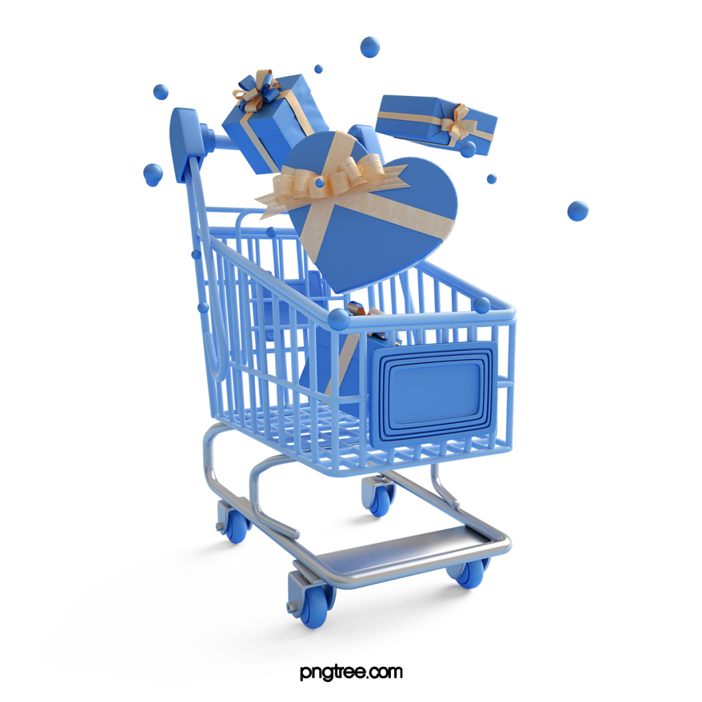 Blue eCommerce Shopping Cart